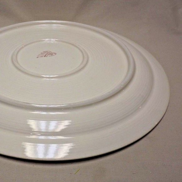 Vintage Red Wing Pottery Dinnerware Normandy Apple Hand Painted 14" Chop Plate - Picture 11 of 12
